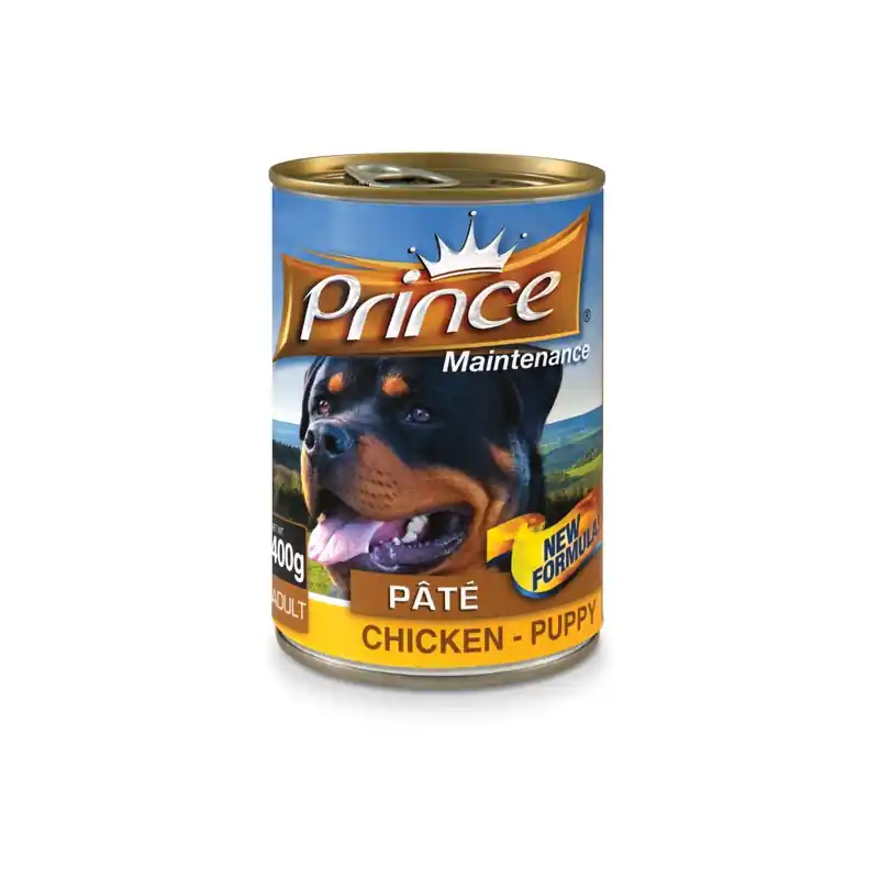 PRINCE DOG PATE 400G KURE-STENE Finální Výprodej