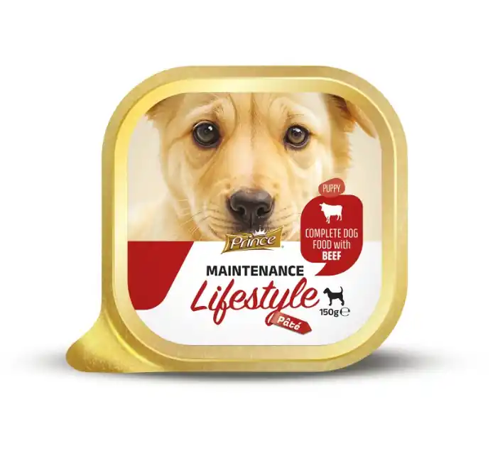 Sezónní Sleva PRINCE PATE DOG 150G HOVĚZÍ