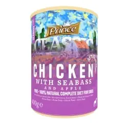 Sleva PRINCE PREMIUM CLASSIC SEABASS WITH CHICKEN & VEGETABLES 400G