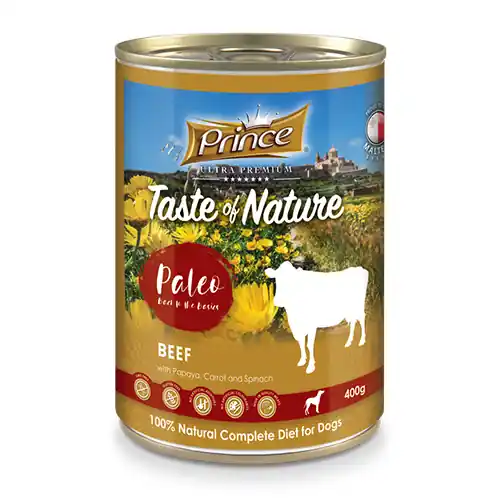 PRINCE PREMIUM HOVĚZÍ S PAPAJOU, MRKEV A ŠPENÁT 400G Must-Have