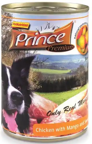 Kup Teď PRINCE PREMIUM KUŘE S MANGEM A SLADKÉ BRAMBORY 800G
