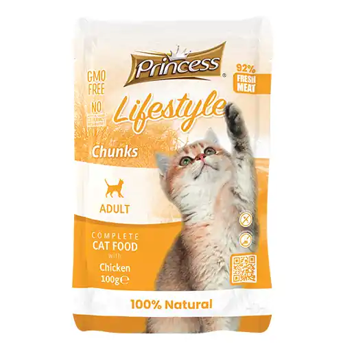 Akční Nabídka PRINCESS LIFESTYLE POUCHES CHUNKS 100G KUŘE