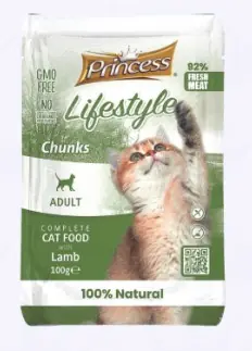 PRINCESS LIFESTYLE POUCHES CHUNKS 100G LAMB Bezpečná Platba