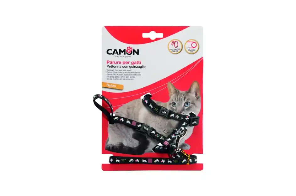 Originální SET POSTROJE S VODÍTKEM PRO KOČKY 10 x 1200 mm MIX
