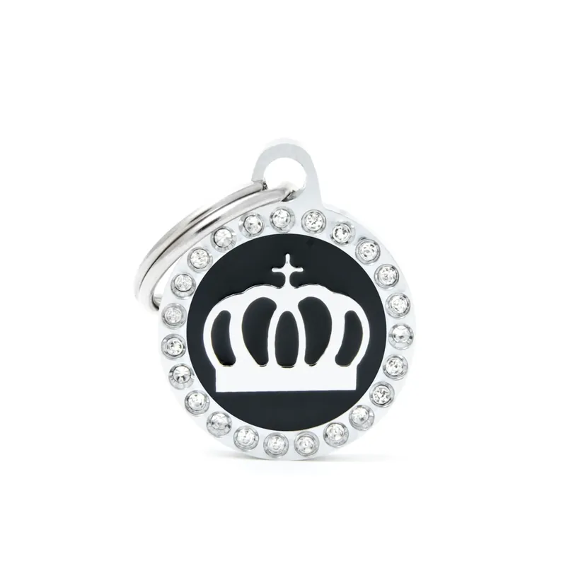 Originální SMALL BLACK CIRCLE CROWN GLAM