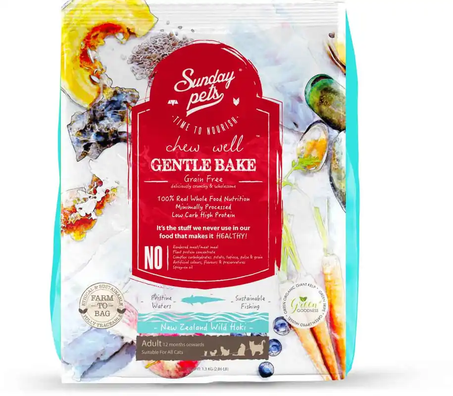 Cenový Hit SUNDAYPETS GENTLE BAKE HOKI CAT 36 g