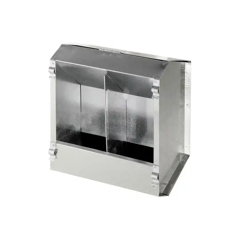 Krmítko závěsné pro králíky a slepice, krmný automat 2-místný, pozink Časově Omezené