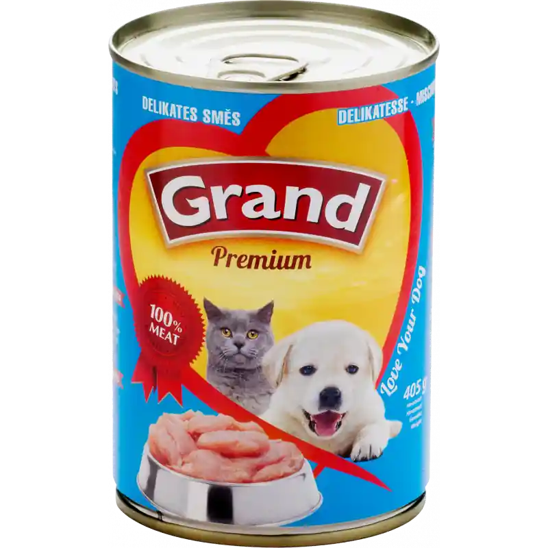 GRAND Premium Delikates, směs pro kočky a štěňata 405g Nakupujte Hned