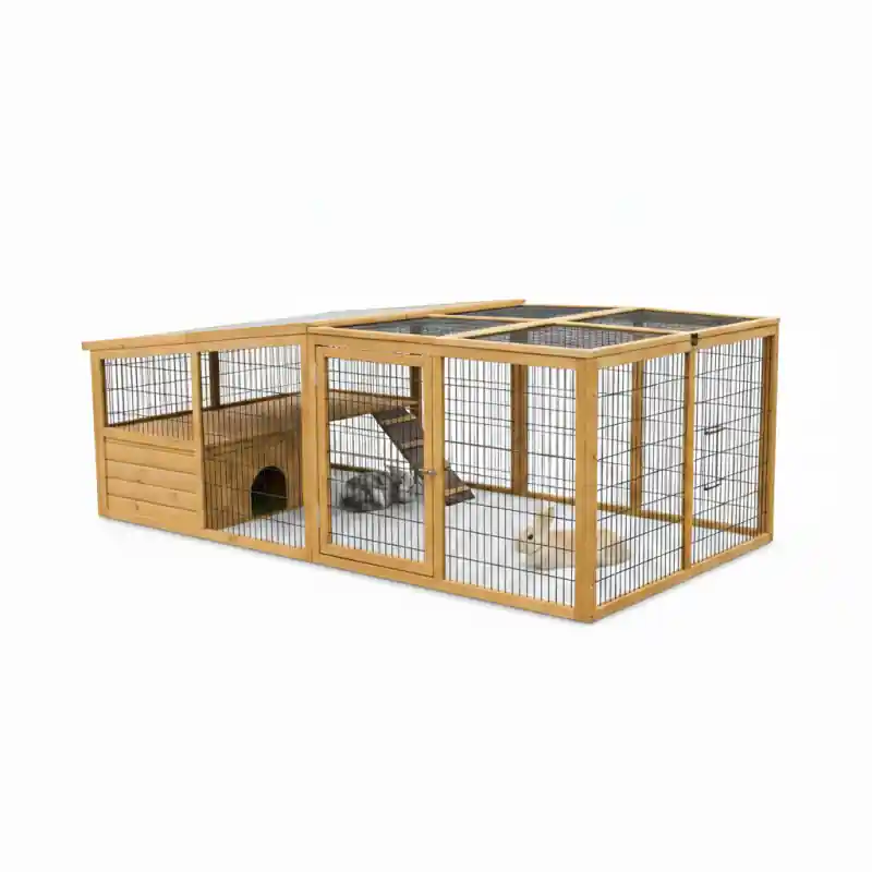 KERBL výběh pro králíky, odklopný s domečkem, 220 x 115 x 75 cm Bezpečná Platba