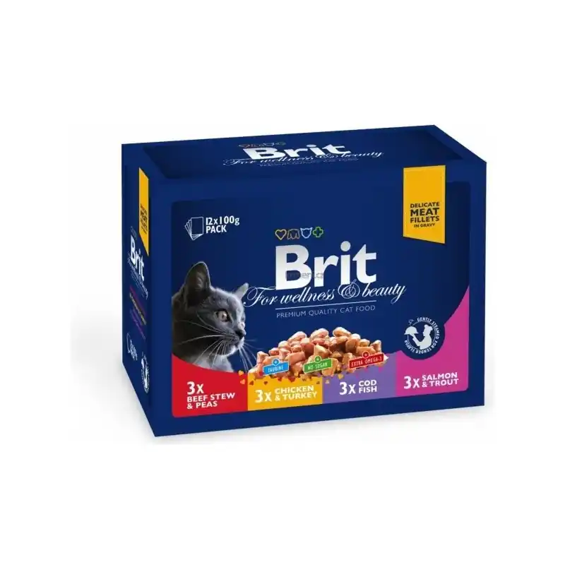 BRIT Premium Cat kapsa Family Plate 1200g (12x100g) Odeslání Ihned