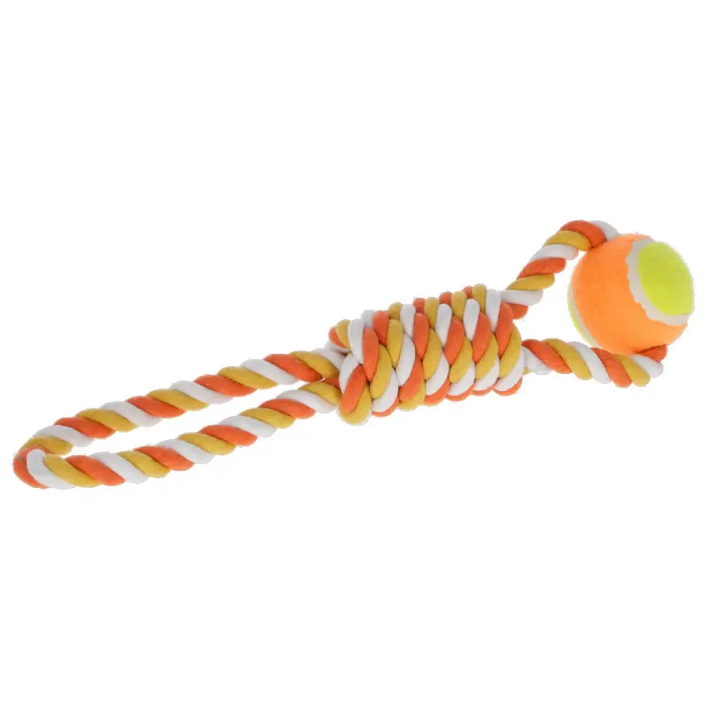 Expresní Doručení Hračka pro psy - bavlněné přetahovadlo, míček na laně, 37 cm