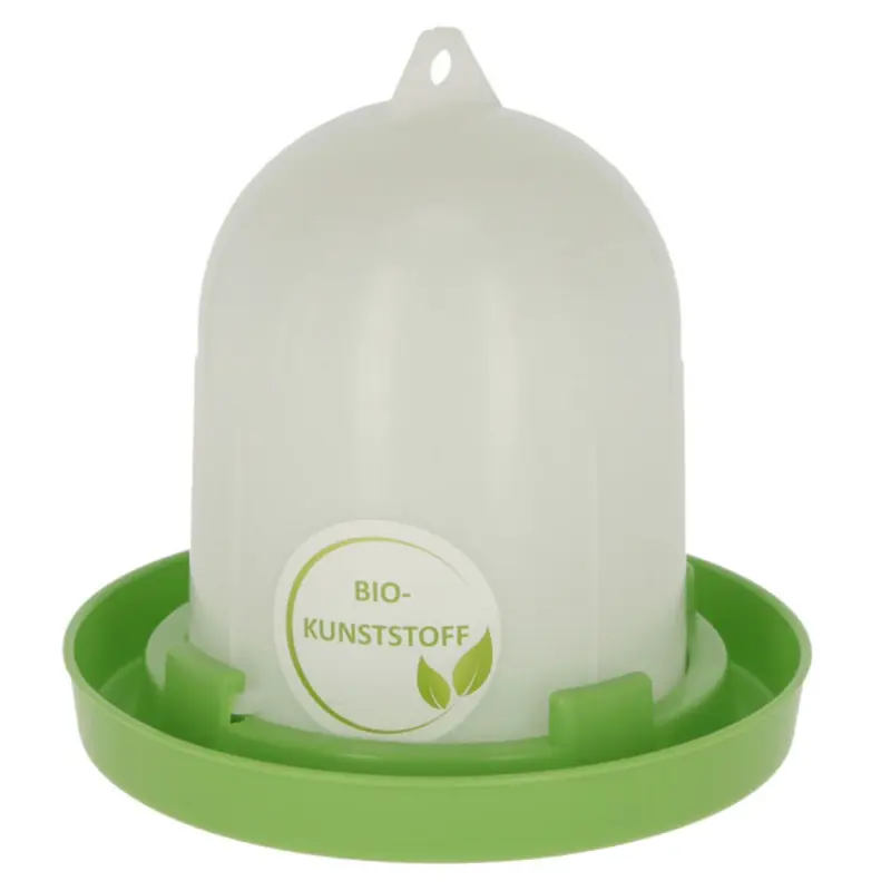 Akce Napáječka pro drůbež klobouková s bajonetem, EKO plast, bílá / zelená