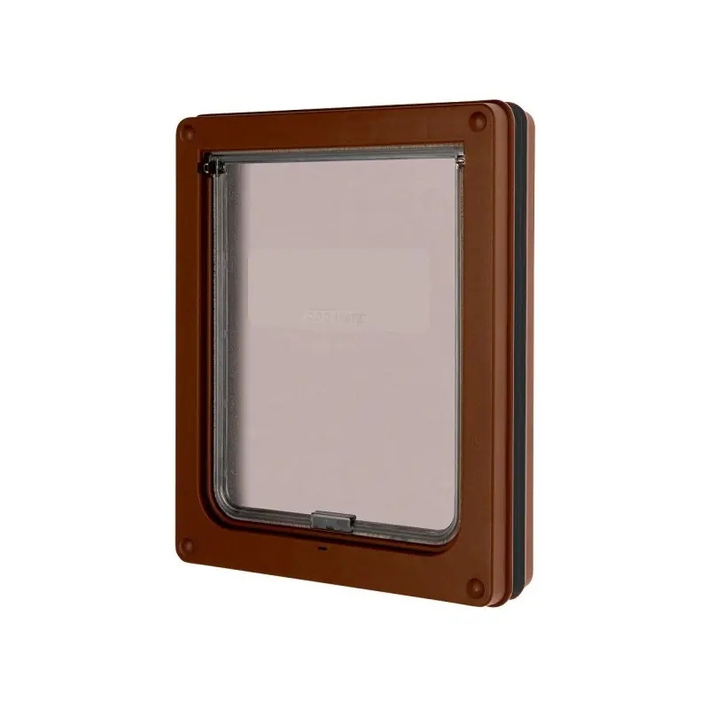Novinka Dvířka pro psa magnetická Dog Mate 2-way Dog-Flap, 2-cestná, 29 x 35 cm, hnědá