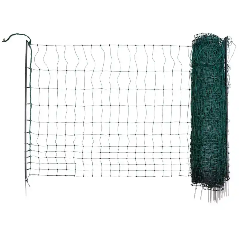 Ověřený Síť premium vodivá pro drůbež 122 cm, 50 m, zelená