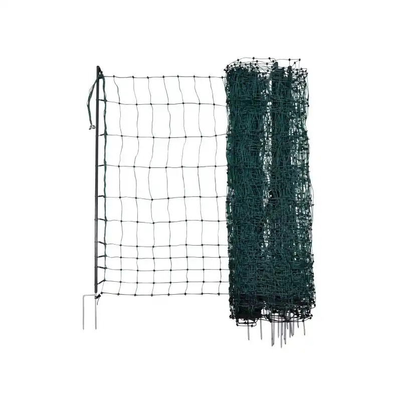 Sleva Síť premium nevodivá pro drůbež 106 cm, 2 hroty, 25 m, zelená