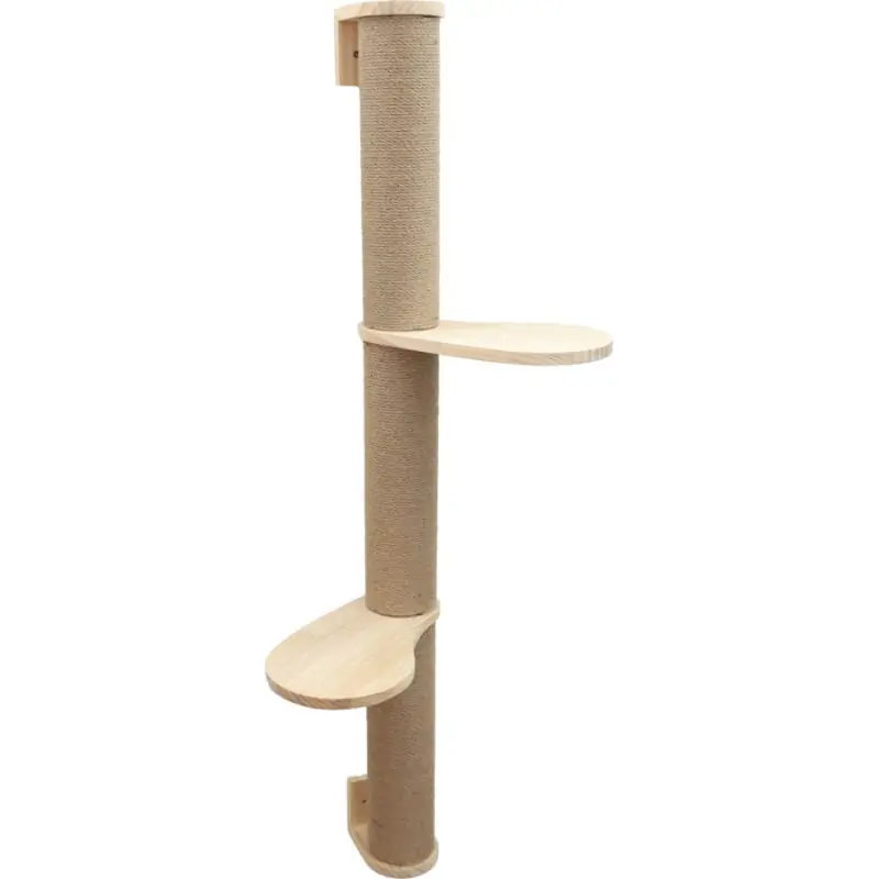 Škrabadlo pro kočky, nástěnný sloupek s odpočívadly, 127 cm Výhodná Nabídka