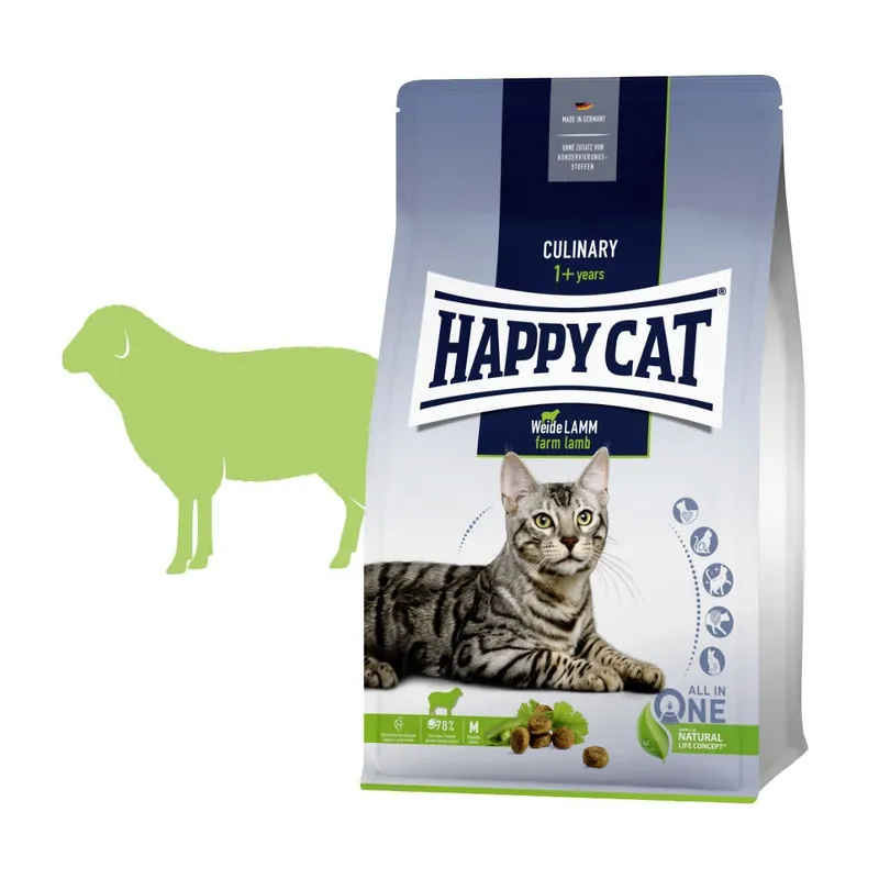 Vrácení Zdarma HAPPY CAT ADULT CulinaryWeide-Lamm 1,3kg