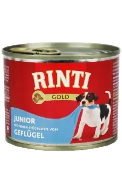 Finální Výprodej Rinti Dog Gold Junior konzerva drůbež 185g