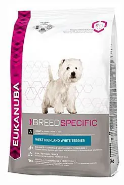 Speciální Cena Eukanuba Dog Breed N. West High White Terrier 2,5kg