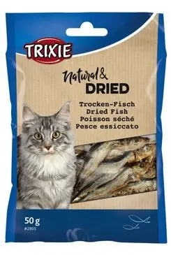 Originální Rybičky sušené pro kočky 5-6cm 50g TR 1ks