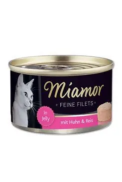 Jen Po Omezenou Doba Miamor Cat Filet konzerva kuře+rýže v želé 100g