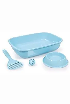 WC kočka Welcome kitten set modrý Vrácení Zdarma