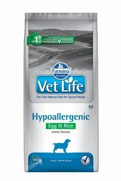 Cenový Hit Vet Life Natural DOG Hypo Egg & Rice 12kg
