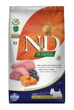 N&D Pumpkin DOG Adult Mini Lamb & Blueberry 2,5kg Nejprodávanější