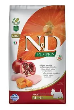 N&D Pumpkin DOG Adult Mini Chicken&Pomegranate 7kg Speciální Cena