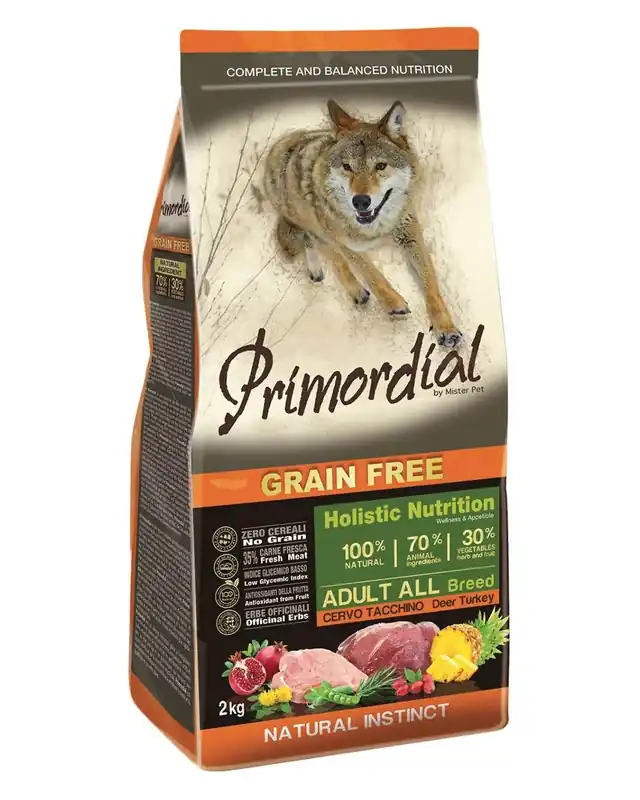 Primordial Pet Food PGF Adult Deer & Turkey 12kg Autentický