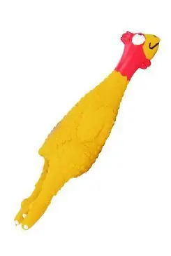 Hračka pes Kuřátko latex se zvukem 14,5cm HipHop 1ks Autentický
