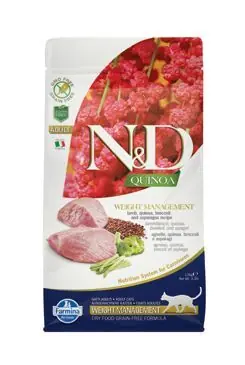 Akční Nabídka N&D Quinoa CAT Weight Management Lamb & Broccoli 1,5kg